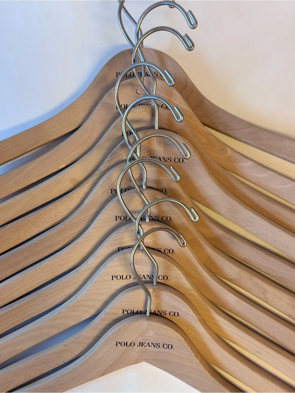 Wooden Shirt Hangers Set of 10